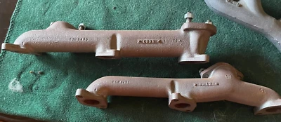 VINTAGE FACTORY OEM PAIR 1950s Mercury Exhaust Manifolds 80M9430 & 80M9431 - Image 1 of 4