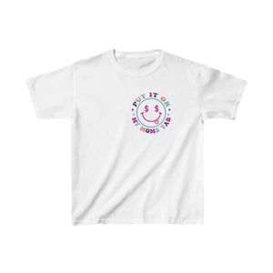 Put It On My Mom's Tab Kids Heavy Cotton™ Tee - Picture 1 of 5
