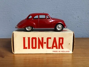 AUTO LEONE GIOCATTOLI ANNI 50 1° tipo DKW AUTO UNION ROSSO/ROSSO scatola - Foto 1 di 7