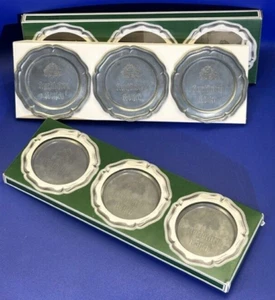 6 Stück kleine Wandteller / Zierteller / Zinnteller Kurfürsten Brauerei Bonn - Bild 1 von 5