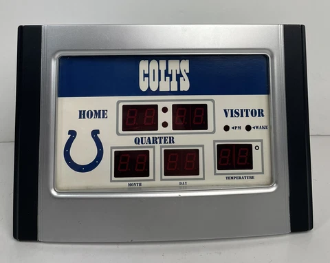Indianapolis Colts Scoreboard Desktop Clock TESTED Cover