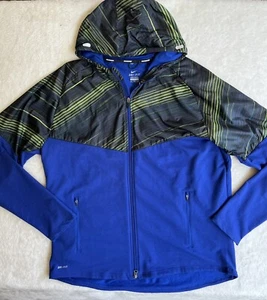 Nike Running Size XXL Full Zip Jacket Hooded Pockets Adjustable Polyester  2XL - Picture 1 of 10