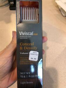 Viviscal~ Conceal & Densify ~ Volume Fibers~ For Men ~Light Brown 15g/0.53oz