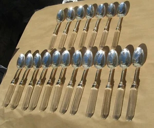46 Pieces Of Siecle Paris Flatware With Cut Daum Crystal Handles - Picture 1 of 12