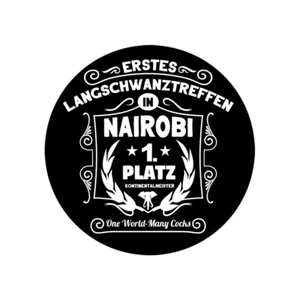 Erstes Langschwanztreffen Nairobi Auto Aufkleber Car-Sticker Vinyl wetterfest - Foto 1 di 1