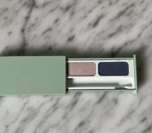 VTG CLINIQUE Soft Pressed Eye Shadow EyeShadow Seashell Pink / Violet Rain .08oz - Picture 1 of 2
