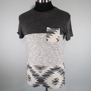 American Eagle T-Shirt Mens Small Seriously Soft Classic Fit Aztec Pocket Tee - Picture 1 of 8