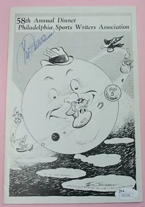 SIGNED FRED HUTCHINSON 1961 58TH ANNUAL DINNER PHILADELPHIA SPORTS WRITERS JSA - Picture 1 of 5