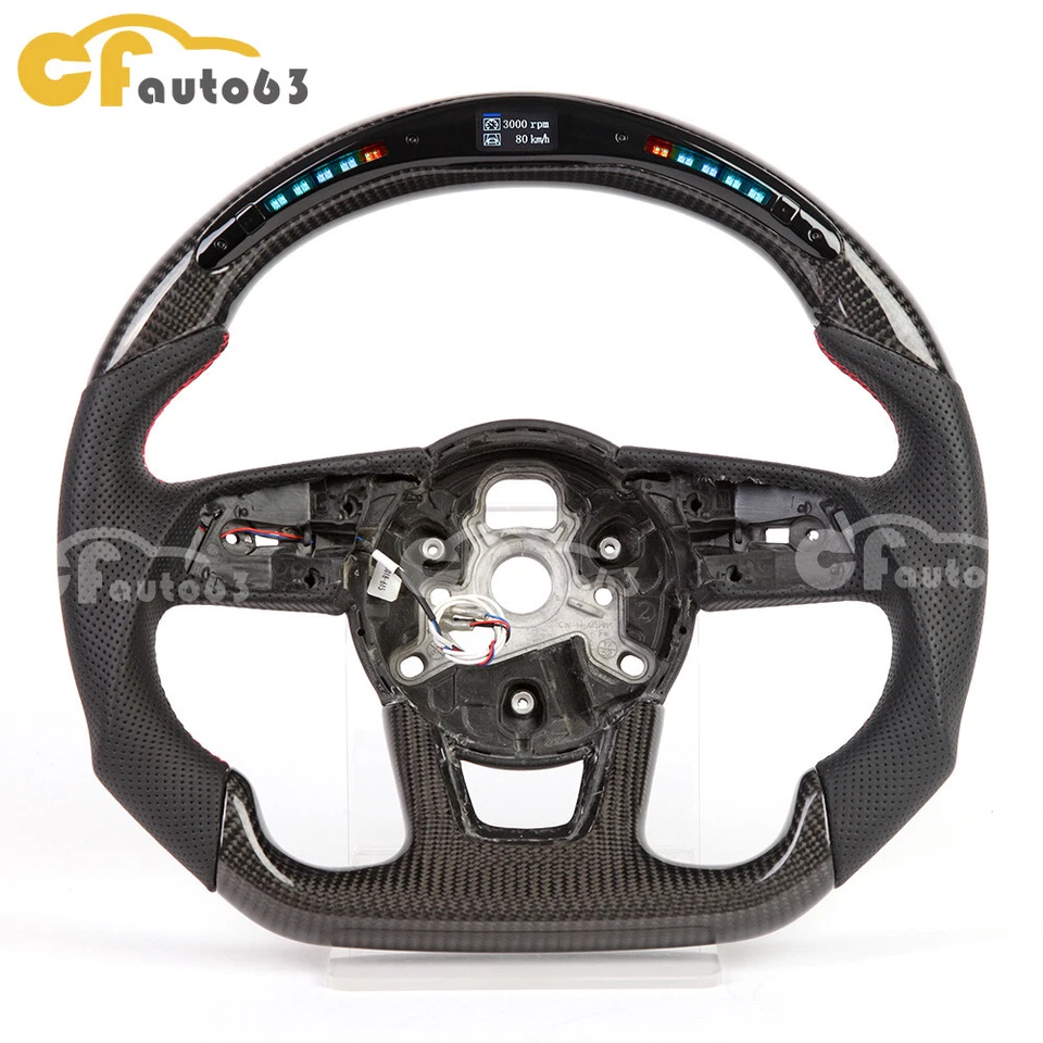 Углеродное волокно светодиодный руль для 2017 + Audi A3 A4 A5 S3 S4 S5 RS3 RS4 RS5 - Изображение 1 из 4