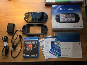 PS Vita Black PCH 2000 ZA16 Console Charger Box PSV Slim [BOX] - Picture 1 of 13
