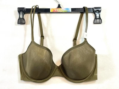 Nuevo sin etiquetas Sujetador Demi para Mujer Calvin Klein 32C Transparente Marquisette Ligeramente Forrado QF6068 Foto 1 de 4