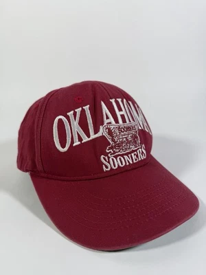 Gorra Oklahoma Sooners Vintage Años 90 Snapback - Top Of The World Carmesí Wagon - RARA Foto 1 de 4