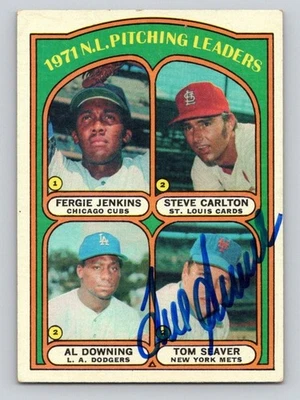 Cartão autografado da liga principal de beisebol Tom Seaver 1972 Topps assinatura TTM/IP - Imagem 1 de 2