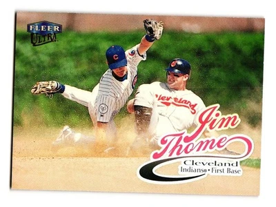 Tarjeta de béisbol 1999 Ultra #95 Jim Thome Cleveland Indians Foto 1 de 2