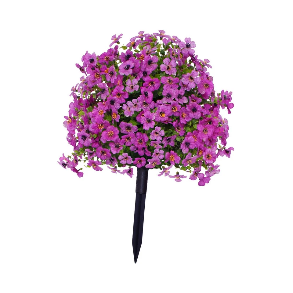 Artificial Violet Flower Garden Stake Artificial Plant for Outdoor Wedding - Image 1 of 1