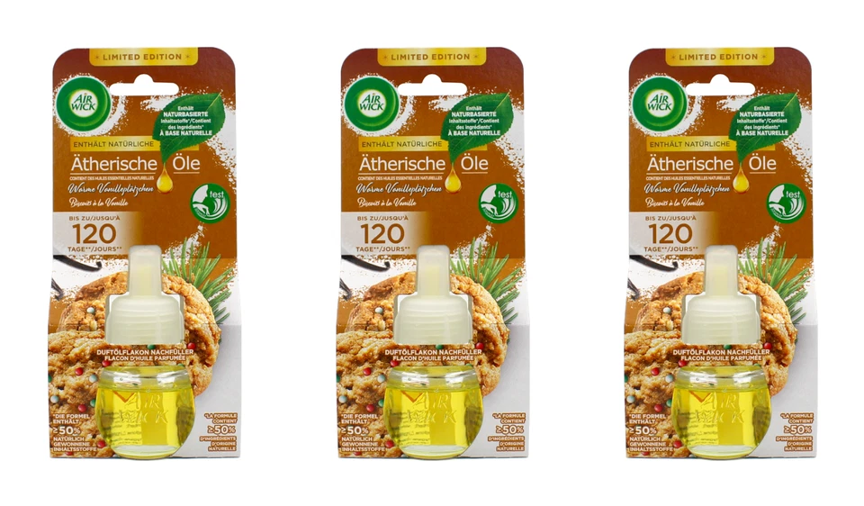 Air Wick Nachfüller für Duftstecker Warme Vanilleplätzchen , 3x19ml EA145813 - Bild 1 von 1