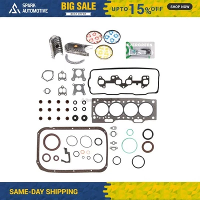 Juego completo de juntas rodamientos anillos aptos para Toyota Tercel 3E 3EE 87-94 Foto 1 de 4