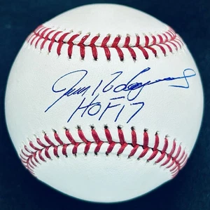 🔥 EXCELLENT IVAN RODRIGUEZ HOF 17 SIGNED BASEBALL JSA PUDGE RANGERS TIGERS 🔥 - Picture 1 of 2