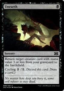 MTG Double Masters 2022 *Foil Unearth C 96 NM Actual Scan of Card - Picture 1 of 2