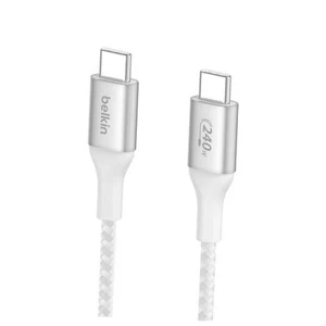 BoostCharge USB-C auf USB-C Stromkabel (1 m/3,3 Fuß) Schnellladen Weiß 3,3 Fuß - Bild 1 von 7