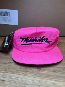 Vintage 90sDays Of Thunder Hat Nylon Neon Cap Movie Promo SnapBack HOT PINK NEW! - Picture 1 of 2