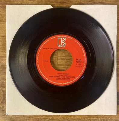 SIMON STOKES & THE NIGHTHAWKS | VOODOO WOMAN C/W Can’t Stop Now Elektra 45/7’’ - Image 1 of 2