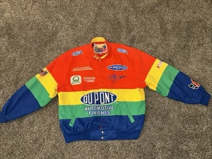 VTG NASCAR Jeff Hamilton Racing Collection Jeff Gordon Pepsi Dupont Jacket - XL - Picture 1 of 21