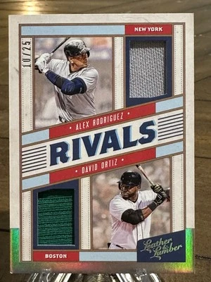 2019  - Rivals Alex Rodriguez, David Ortiz #RM-AD Holo Silver /25  - Image 1 of 2