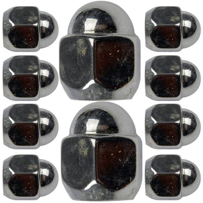 Paquete de 10 tuercas de rueda Dorman 611-076 M12-1,25 bellota - 19 mm hexagonal, 24 mm de longitud tuerca Foto 1 de 4