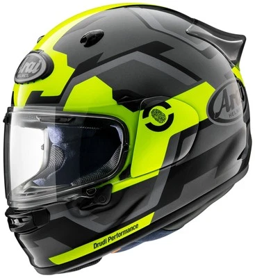 Arai Contour-X Face Motorcycle Helmet (M2020) Black/Yellow - Image 1 of 2