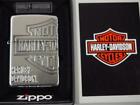 Zippo Oil Lighter Japan Limite Harley Davidson HDP-33 Silver Brass Etching  JP