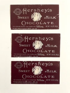 Vtg HERSHEYS 100th Anniversary COCOA BEAN BABY Milk Chocolate Candy Bar Wrappers - Picture 1 of 4