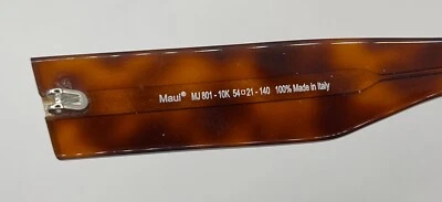 3602 - MAUI JIM 801 MJ801 TORTUGA AMBAS SIENES AUTÉNTICO Foto 1 de 3