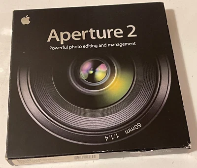 Aperture 2 Apple for Mac Photo Editing Retro Software Complete Unopened NEW - Image 1 of 4