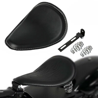 Motorcycle 3" Spring Solo Seat Bracket Mounting Kit For Harley Bobber Chopper - Image 1 of 4