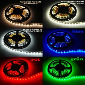 LED SMD barra de luz decorativa acortable cinta de luz tira tira 60 LED/m luz - Imagen 1 de 74