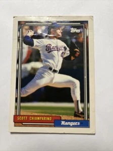 1992 Topps #277 Scott Chiamparino Texas Rangers - Picture 1 of 13