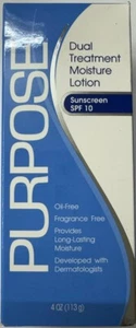 Loción hidratante de doble tratamiento propósito FPS 10 4 OZ (paquete de 1) - Imagen 1 de 2