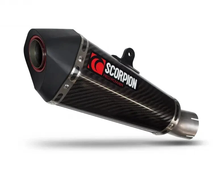 Scorpion Serket Taper Full Exhaust Kawasaki Ninja 250R Carbon Fiber 2008-2012 - Image 1 of 1