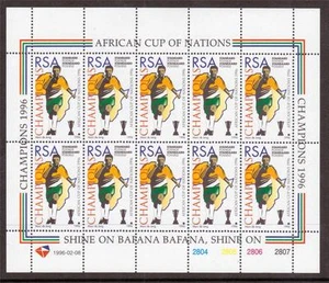 HOJA DE FÚTBOL SUDAFRICA, 1996 S ÁFRICA SG 904, montada sin montar o nunca montada, r 2/1 bola perdida - Imagen 1 de 1