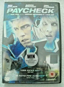 PAYCHECK BEN AFFLECK UMA THURMAN DVD 2003 12 - Picture 1 of 2