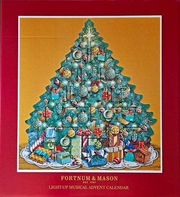 Fortnum & Mason Musical Light Up Advent Calendar- Christmas Tree NIB - Image 1 of 4