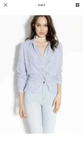 Sheike Top Size 10 Knot Front Officewear - Picture 1 of 8