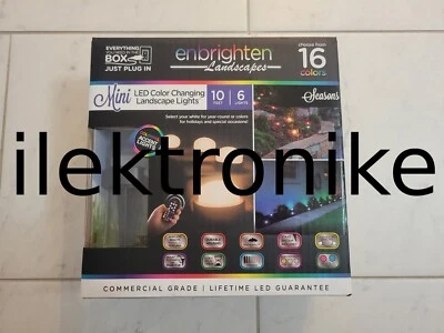 NEW Enbrighten Landscapes Outdoor Mini Path Lights 6 Lights 16 Color Changes - Image 1 of 3