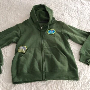 NWT Fruit Of The Loom Unisex Hoodie Size Small Zip Front Long Sleeve Green TAC - Picture 1 of 6