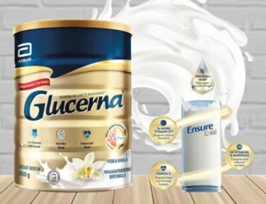 10 X 800g Glucerna Triple Care 850g Latte Diabetico in Polvere Vaniglia Spedizione Rapida - Foto 1 di 2