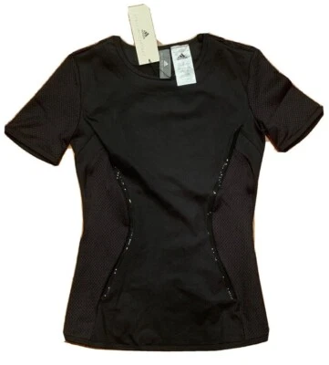 Adidas Stella McCartney Performance Essentials Shirt Black Sz XS  EA22115 (T38) - Image 1 of 4