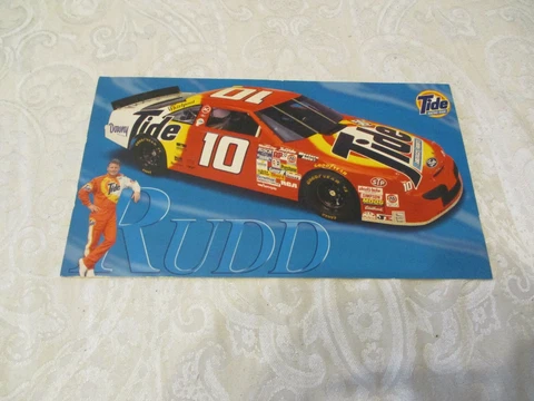 RICKY RUDD TIDE NASCAR POSTCARD APPROX 5 X 7 Cover