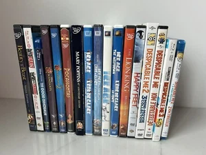 Lot #2 - 17 Animated Family Movies DVD/Blu Ray Despicable Me Ice Age etc EUC - Picture 1 of 5