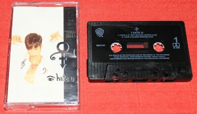 PRINCE - UK CASSETTE TAPE SINGLE - I HATE U (YOU) - Image 1 of 4